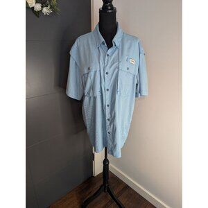 Magellan Outdoors Men's Aransas Pass Mini Check Short Sleeve Shirt - XL